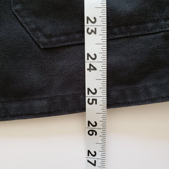 Comme Ca Ism Jacket Black Chore Canvas Womens Large Cotton Pockets Japanese - Picture 12 of 13